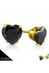 SALE - 6MM AUSKARAI SU CIRKONIU